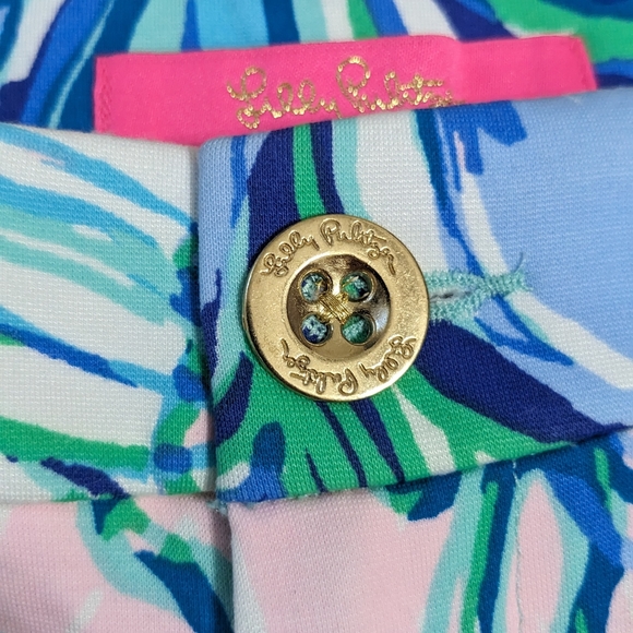 EUC! Lilly Pulitzer Darci Knit Short Multi Party Thyme Size 6 - Picture 4 of 12